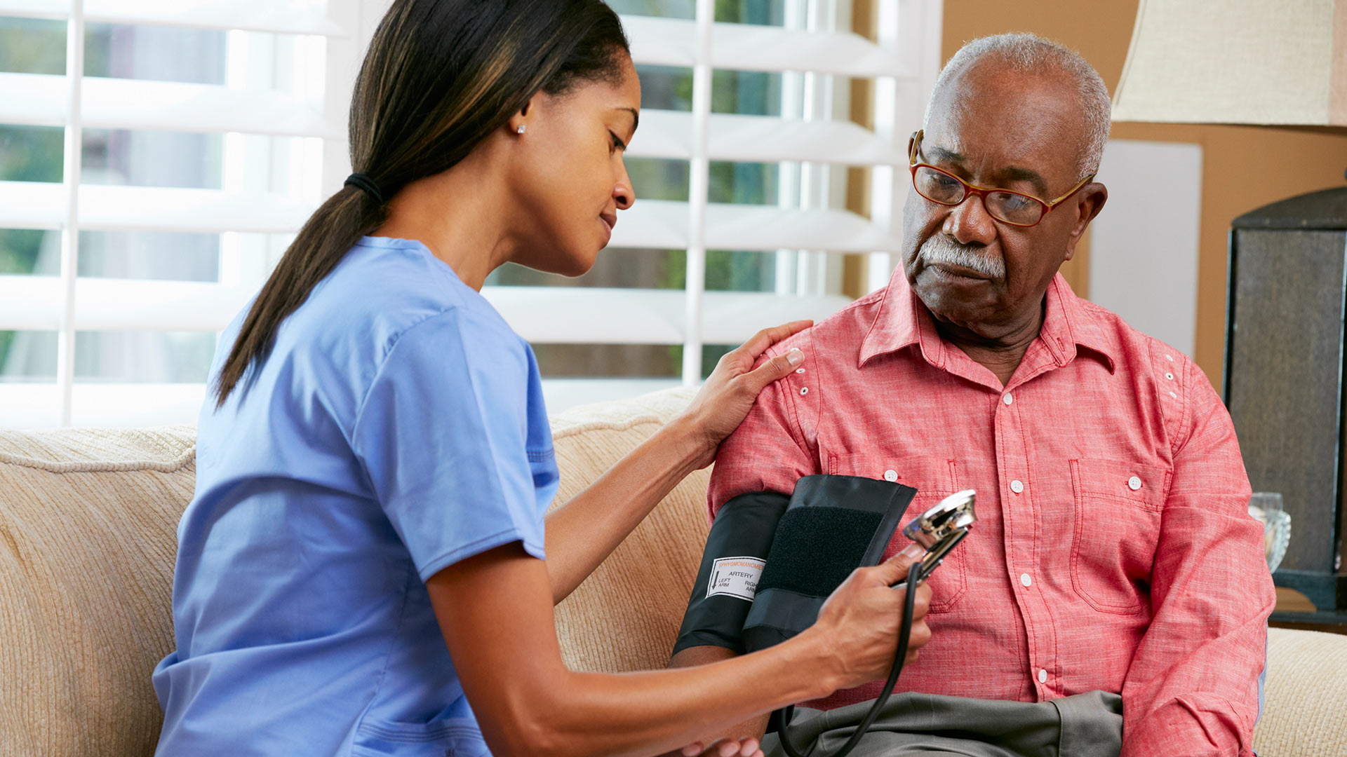 Home health care aide with patient in La Plata, MD